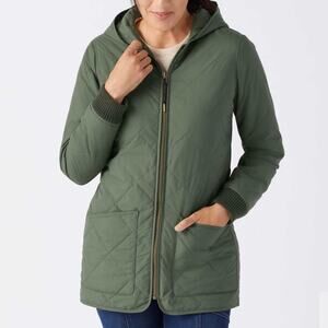Duluth Women's Golden Harvest Quilted Coat Green XXL